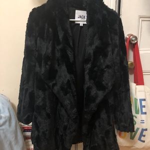 NWOT Warm Thoughts Faux Fur Jacket